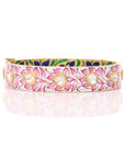Pink Lotus Polki Bracelet