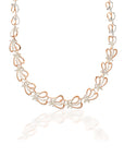 Elegant Heart Diamond Necklace Set