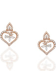 Elegant Heart Diamond Necklace Set