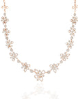 Mesmerising Floral Diamond Necklace Set