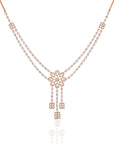 Stunning Floral Diamond Necklace Set