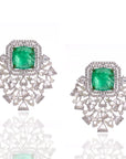 Opulent Green Aura Earrings