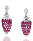 Steller Ruby Diamond Jhumkas