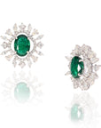 Emerald Plume Earrings