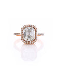 Emerald Cut Illusion Diamond Ring