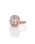 Emerald Cut Illusion Diamond Ring