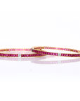 Ruby Sparkle Petite Bangles