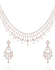 Artistic Design Diamond Necklace Set