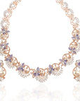 Beautiful Pearl & Diamond Necklace Set