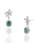 Daisy Emerald Earrings