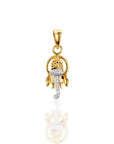 Daisy Ganesha Diamond Pendent