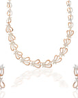 Enchanting Rose Gold Diamond Necklace Set