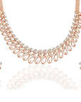 Fancy Petals Diamond Necklace Set