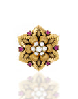 Gul Kundan Ring