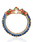 Royal Blue Enamel Polki Bangle